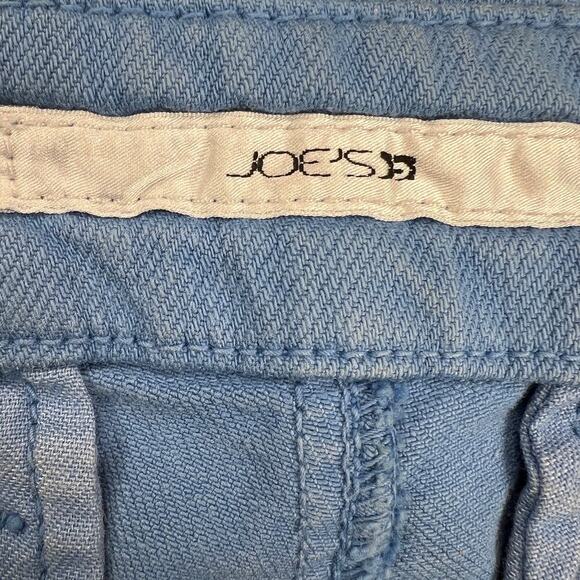 Joe’s Jeans Twill Denim Mid Rise Trouser Jeans Malibu Blue White Rivets Size 28 - Picture 5 of 13